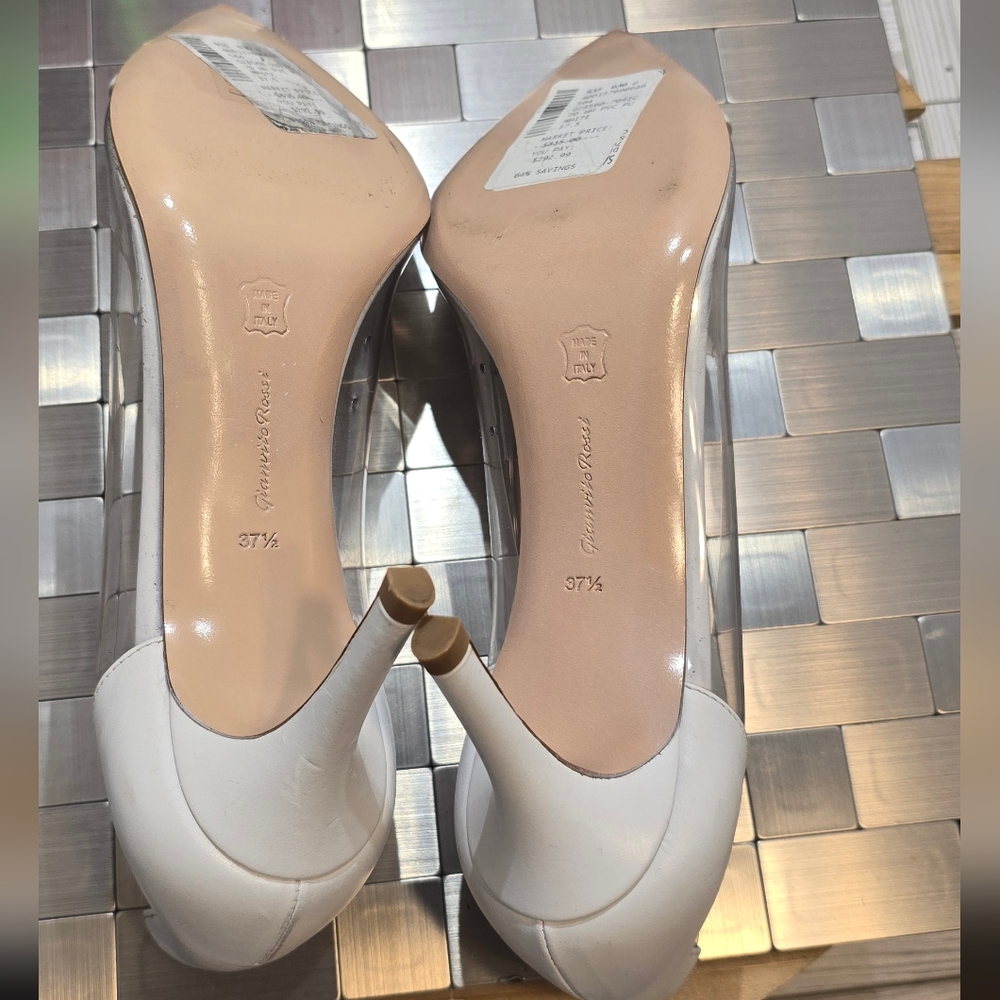 GIANVITO‎ ROSSI PVC/LEATHER PUMPS - Picture 10 of 15